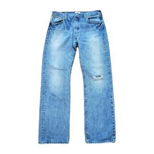Vintage Y2K 501XX Sz 36x34(FITS 34x34) Mens Light Wash Straight Leg Blue Jeans